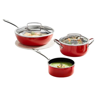 苏泊尔珐琅全套锅具套装不粘锅乔迁赠礼新婚礼品节日礼品送礼