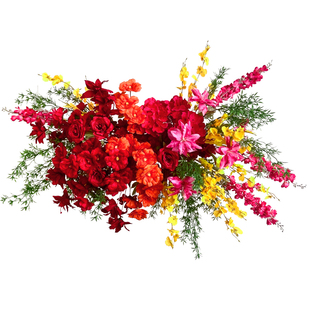 农村结婚单元门院子装饰别墅自建房庭院场景布幔布置订婚礼灯笼