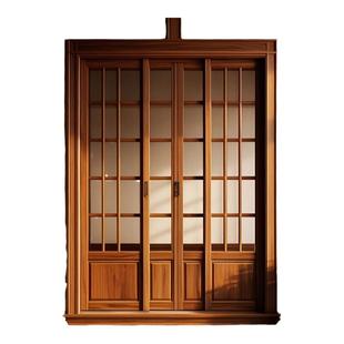 日式格子推拉门格栅实木移门卧室书房隔断门和室门料理店榻榻米门