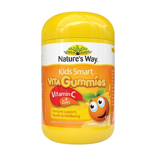 Nature'sWay澳洲佳思敏儿童维生素C软糖多增强补锌VC免疫抵抗力
