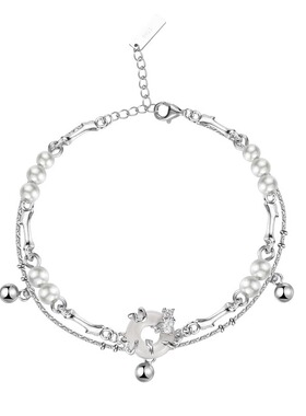 平安扣手链女款双层千金感手串女