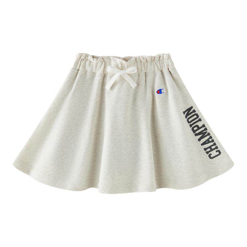 champion女童夏季新款高腰A字裙纯棉短裙