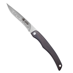 【自营】三本盛日本折叠水果刀家用小刀便携随身粉末钢户外露营具