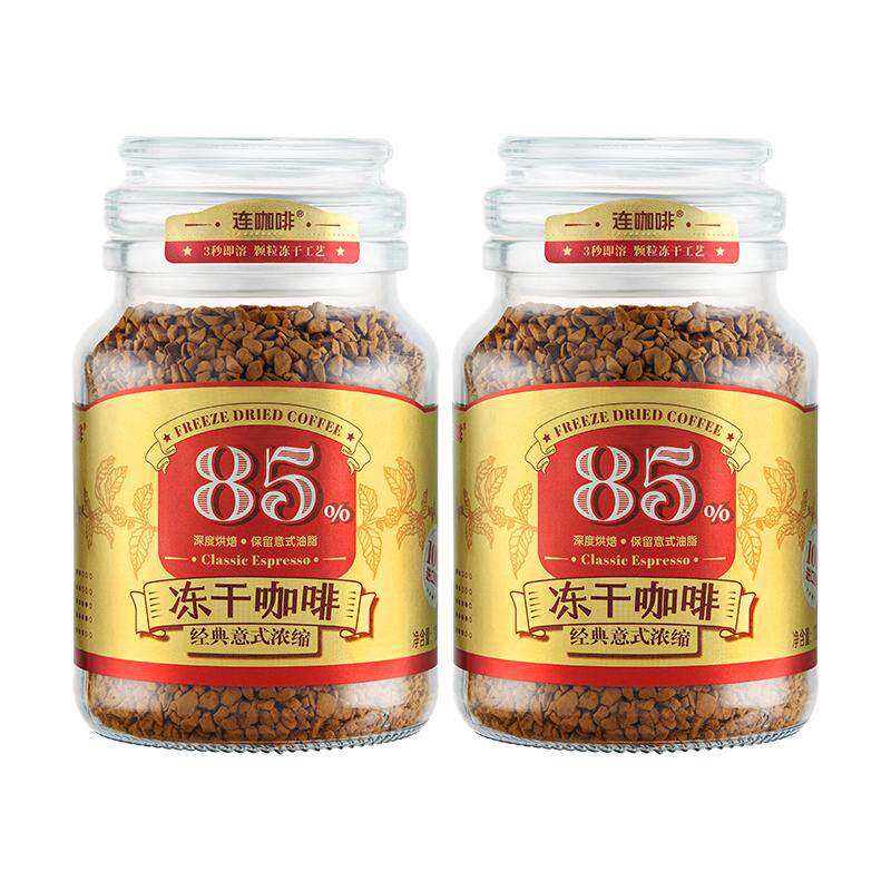 连咖啡冻干咖啡100g*2瓶