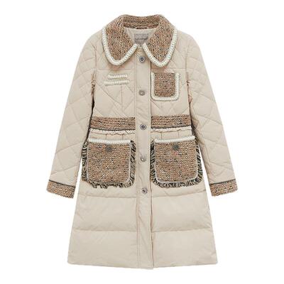 简约中长羽绒服lulualways小香风