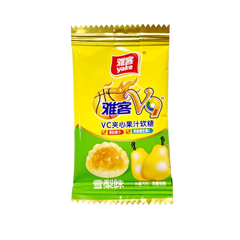 雅客V9果汁夹心爆浆软糖