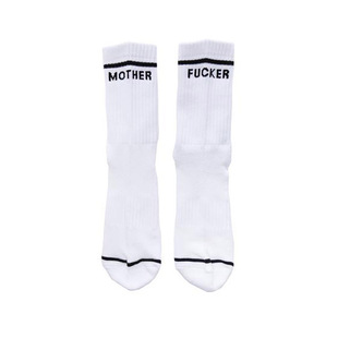 【现货】Mother Baby Steps 字母 mother fucker 运动 女款 袜子