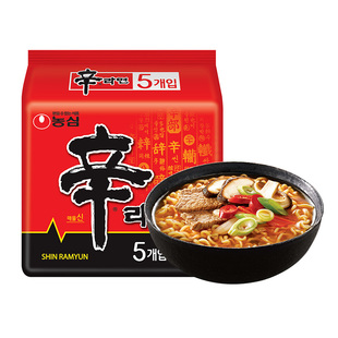 【自营】农心辛拉面韩国进口方便面辣白菜面香菇牛肉韩式速食泡面