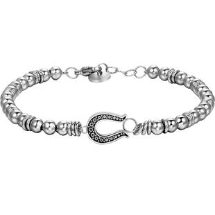 brosway欧美时尚SOBER系列简约个性潮胜利马蹄铁钛钢手链男送男友