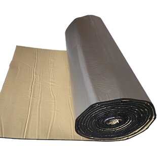 自粘型橡塑保温板带背胶水箱管保温棉墙体隔音屋顶隔热棉反光铝箔