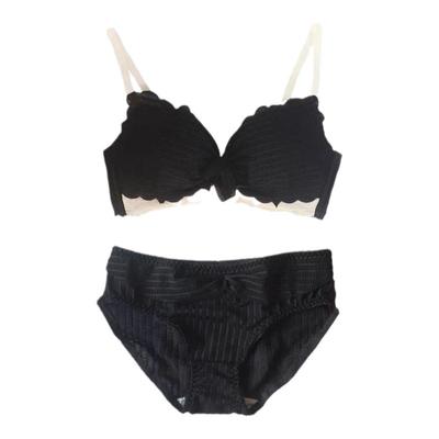 维多利亚夜晚无钢圈文胸套装聚拢