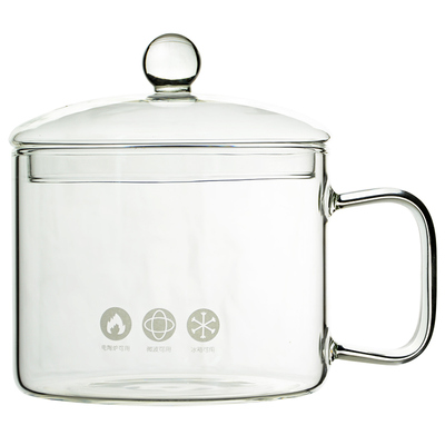 高硼硅玻璃煮面碗杯大容量可明火