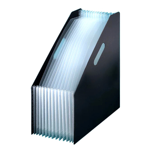 青联斜口可立式高中生大容量风琴包伸缩文件夹桌面资料收纳盒架初中生试卷袋学生多层练习卷子整理夹办公用品