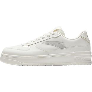 安踏轻程V2丨经典皮面板鞋男鞋2026春夏新款软底舒适小白鞋运动鞋