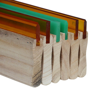 水油性木柄刮胶丝印刮刀刮板耐磨手工丝网印刷胶条平口尖口富东