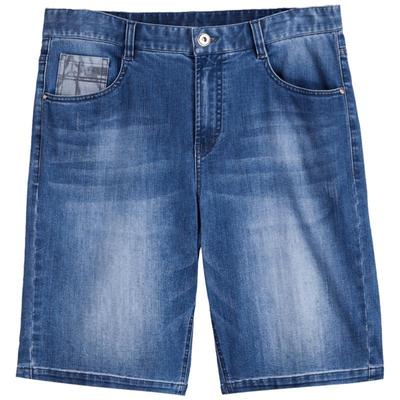 劲霸男装夏季时尚都市休闲棉弹舒适水洗牛仔短裤|FZRE2317