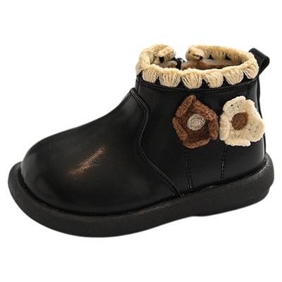 女童短靴冬季新款防水保暖小童鞋