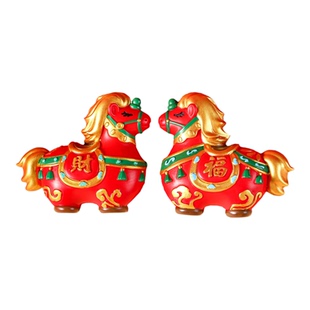 西安文创马年礼物新年唐马马上有钱对装立体冰箱贴生肖马礼盒定制