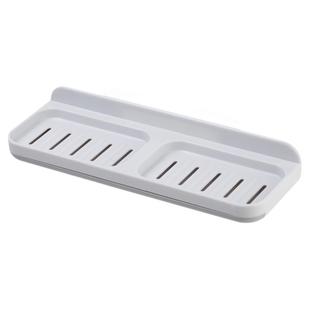 家用塑料沥水肥皂盒创意免打孔肥皂架子卫生间壁挂香皂架双层皂托