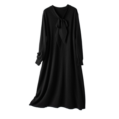 令沫显瘦洋气显瘦打底针织连衣裙