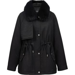 派克Vero Moda羽绒服女2025冬季90白鹅绒狐狸毛领工装325412024