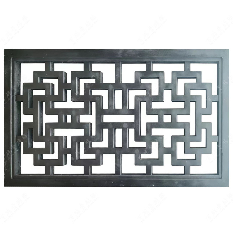 中式古建镂空水泥万字格窗