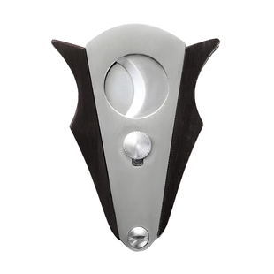 bellini贝里尼檀木雪茄剪钳克虏伯不锈钢锋利双刃茄刀创意平口剪