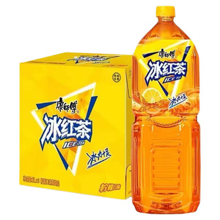 康师傅冰红茶茶饮料2L*6瓶/箱柠檬味茶饮料聚餐宴席聚会团建