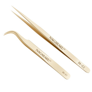 nagaraku高密合坚硬高咬合度嫁接睫毛开花镊子美睫店适用工具夹子