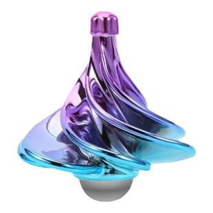 风动陀螺黑科技空气动力微风手捻磁力风吹陀螺减解压神器儿童玩具