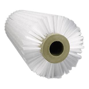 工业滚筒刷除尘小毛刷软毛尼龙刷硬毛刷辊轮清洗机空心螺旋圆形刷