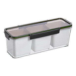 日本小葱香菜保鲜盒分装食品级冰箱整理盒大葱姜蒜香料面条收纳盒