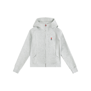 ATRY卫衣女秋冬季2025新款连帽修身外套运动防风领防风空气层上衣