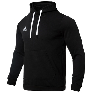 阿迪达斯男款卫衣官方旗舰正品冬季新款外套男士连帽加绒套头衫男