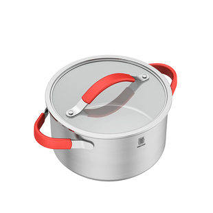 莱德斯304不锈钢汤锅2025新款双耳汤锅家用大汤锅煮锅烧水锅