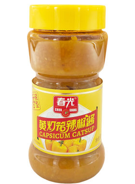 春光塑料瓶黄灯辣椒酱海南特产