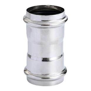 304薄壁不锈钢欧标卡压等径直通接头饮用水给水钢管直接配件316L