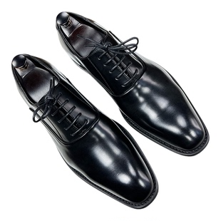 德比鞋方头男士系带黑色商务休闲皮鞋韩版潮流鞋子复古英伦风皮鞋