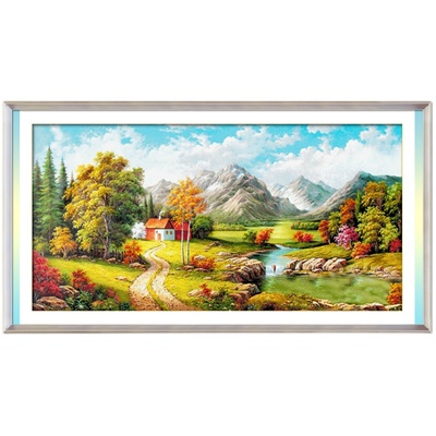 ks十字绣2025年新款客厅大气挂画田园风景大画自己绣手工DIY满绣