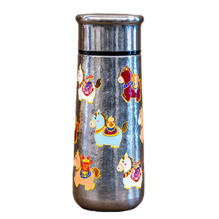 马上有钱纯钛保温杯女高颜值小蛮腰钛杯男泡茶水分离新款小马钛杯