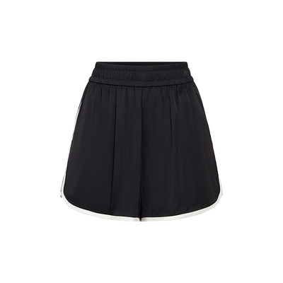 FIVE PLUS休闲裤女宽松小A字阔腿裤子短裤松紧高腰女春夏