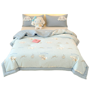 儿童卡通针织棉软糯加厚保暖秋冬被子宿舍羽丝棉被芯幼儿园豆豆被