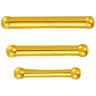 百泰首饰珠宝黄金耳钉迷你足金999金养耳棒圆珠小耳针送女友耳棍