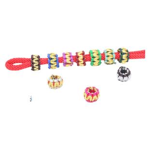 豫都编织平结金色银diy手绳手链项链项圈配件菠萝结线圈大孔红绳