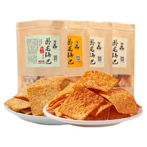 卧龙锅巴400g*8大包休闲零食
