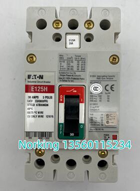 议价EATON伊顿 3P E125H 30A塑壳断路器EGH3030FFG原装进口 全新