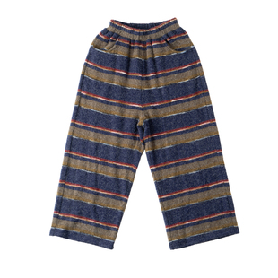 LEOOHOOLE | 哦哦乐 仿兔毛绒感保暖条纹直筒裤