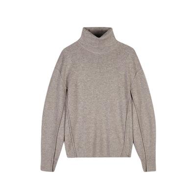 LESS直筒高领长袖套头毛衫