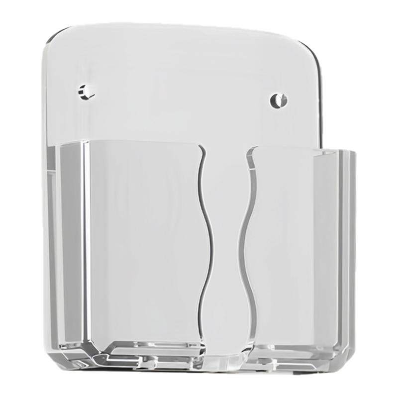 手机支架壁挂盒客厅床头放手机收纳盒免打孔挂墙盒遥控器置物架子