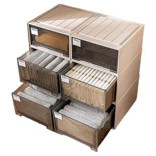 收纳箱抽屉式塑料储物箱家用衣服整理箱透明加厚衣柜衣物收纳盒子